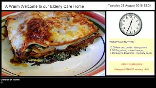 Sample digital signage presentation - Care homes 01