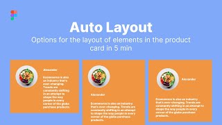 Варианты компоновки элементов в карточке 5 мин /Options for the layout of elements in the card Figma