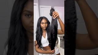 Kinky Straight Clip In Extensions, 22 inch Natural Blend ft Curls Queen #clipinhairextensions