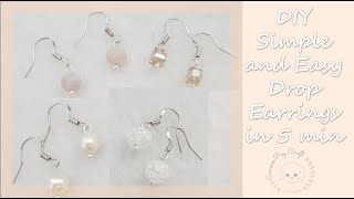 DIY: How To Make Simple and Easy Earrings in 5 minutes