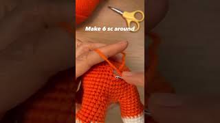 Tail No Sewing 💕🧶💕 #amigurumi #crochet #амигуруми  #craft #yarn #hobby #diy #shortsvideo