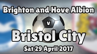 Brighton and Hove Albion v Bristol City (Sat 29 April 2017 Match Summary)