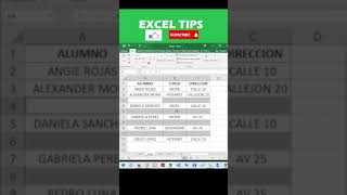 EXCEL COMO ELIMINAR FILAS EN BLANCO CURSO DE EXCEL  #SHORTS #exceltips #exceltutorial