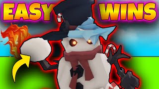 How to throw a Snowball and win the game - Roblox Bedwars