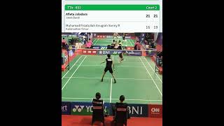 AFLETA JALADARA (JABAR) vs M F ANUGRAH (KALTIM)  - KEJURNAS PBSI TARUNA & DEWASA 2023