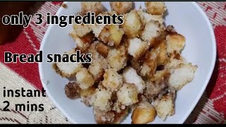 Best snacks in Just 2 mins | easy snacks with bread|டீ வகிறதுக்குள்ள இதை செஞ்சிடலாம்