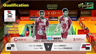 Kevin Sanjaya SUKAMULJO/Rahmat HIDAYAT(INA) vs CHIANG Chien-Wei/ WU Hsuan-Yi (TPE) | JapanMaster2023