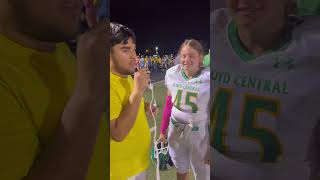 The first female to play Football for Floyd Central