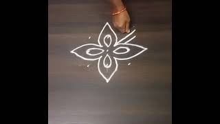 శ్రావణ శుక్రవారం  Simple & easy rangoli #muggulu