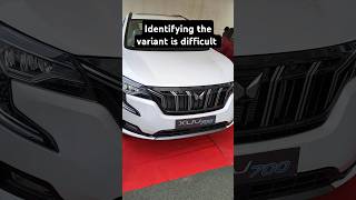 XUV 700 Variant confusion #shorts