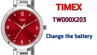 How to change the battery Timex TW000X203 Watch