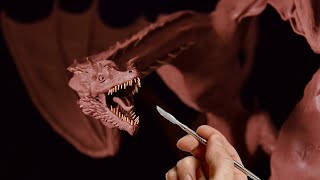 Sculpting dragon CARAXES in Clay | Game of Thrones