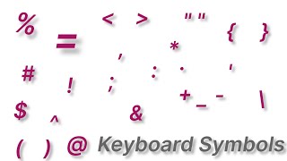 KEYBOARD SYMBOLS | Keyboard | Symbols Name | Learn Keyboard Symbols Name|