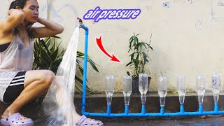 How to make air pressure  low to strong  pressure most people don't know this #PVC #free energy #diy