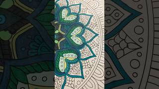 PART 4 Green flower mandala #fyp #art #colors #satisfying #mandalaart #artist #mandala #viral