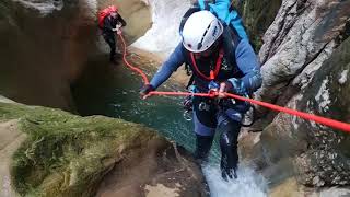 Assistant Monitor Canyoning Course 4th day