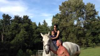 leilei's first horseback ride