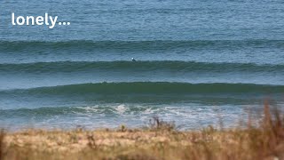 The beautiful beach break waves of France