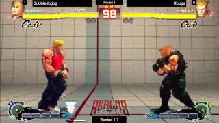 Realms Games USF4 Ranbat 1.7 Round 2 Bubbledotjpg vs Kouga