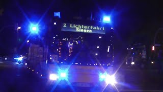 [2.Siegener Lichterfahrt] US Einsatzfahrzeuge; Rettungsbus; Grüße und Vieles mehr