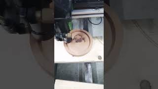 laser engraving on wooden coster