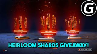 Heirloom Shards Giveaway Customs! Apex Legends!