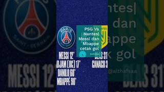 PSG Vs Nantes| Messi dan Mbappe cetak gol @althafsaa ,#psgvsnantes ,#althafsalman ,#beritabola