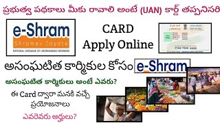 e-Shram Card Details In Telugu