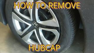 HOW TO REMOVE / INSTALL HUBCAPS, WHEEL COVER, HUB CAP FROM HONDA CIVIC