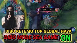 KAPAN LAGI LIAT DIBO MODE TURNAMEN 🔥🔥|DIBO MODE SERIUS KETEMU TOP GLOBAL HAYABUSA-mlbb-