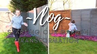 Starting Our Garden Renovation! Painting our Fence | Garden Transformation & Garden Updates | Part 1