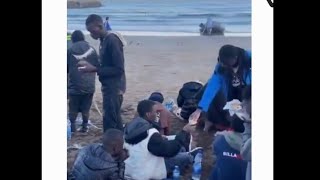 Illegals 2 seconds off the boat given mobile phones by NGO'S!!! PLANNED!!!!