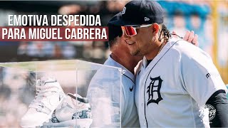 Miguel Cabrera vivió un emotivo partido de despedida en Comerica Park