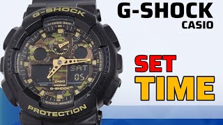 Full Time Setting G-SHOCK GA-100 (module 5081)