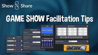 Game Show Facilitation Tips - Get tips from master jeopardy-type game facilitators