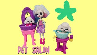 Pet salon  Enchantimals city tails play set Pet's bathing time