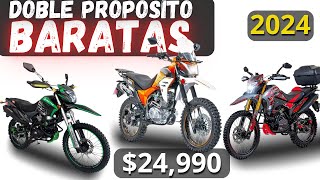 10 motos DOBLE PROPOSITO más BARATAS en MEXICO 2024