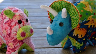 Sewing Polly the Pig and Darcy the Dinosaur Toys