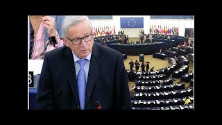 Juncker faces EPIC snub: MEPs avoid pro-EU rhetoric and leave Strasbourg chamber empty