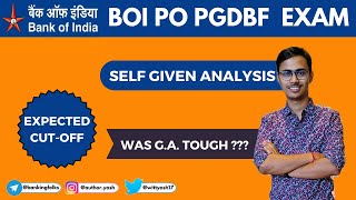 Bank Of India Self Given Analysis | Expected cut off | #boipo #boipopgdbf #selfgivenanalysis #boi