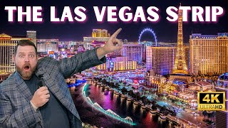 Full Walking Tour Of Las Vegas Strip | Journey Through Las Vegas At Night In 4k