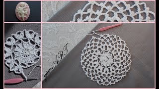 How to Crochet a Dream Catcher Doily very easy pattern