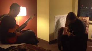 Part 1: Hanging out with Dean Brown playing in a hotel room