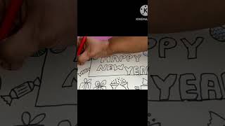 Happy New Year Greeting Card part 2 #youtubeshorts #viral #trending #satisfying #happynewyear