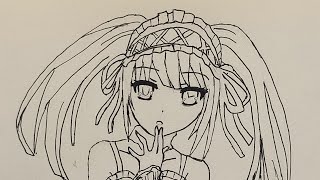 Learning how to draw hand on Kurumi Tokisaki from Date A Live