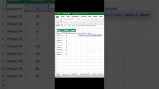 IF Function in Excel #shorts #excel #shorts #if #function #tips #tricks