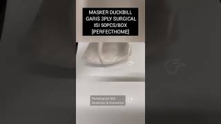 MASKER DUCKBILL GARIS 3PLY SURGICAL ISI 50PCS/BOX