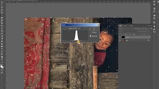 Снег на фотографии в фотошопе