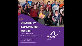 Disability Awareness Month Town Hall with Lt. Gov. Crouch