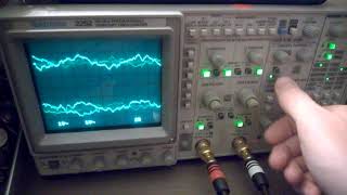 Tektronix 2252 oscilloscope audio demo